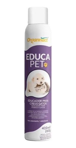 Educa Pet Spray 400ml Educador Afasta Cães E Gatos Repelente