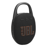 Caixa De Som Jbl Clip 5 Portátil Preta Bluetooth Waterproof