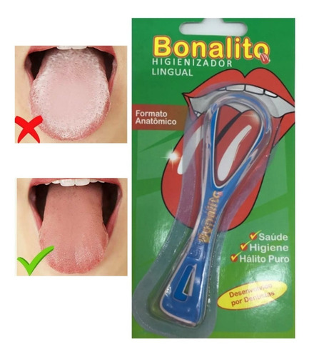 Limpador Lingual Raspador De Língua Higiene Bucal Fullcenter