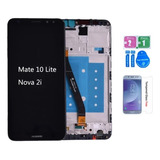 Marco De Pantalla Lcd Para Huawei Nova 2i Mate 10 Lite Negro