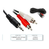 Cable Auxiliar Mini Plug 3.5mm A 2 Rca 1.8 Metro Ade Ramos