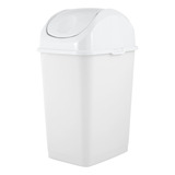 2.6 galones Pequenas Slim Trash Can (gris Y Negro)