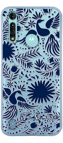 Funda Para Motorola Diseño Mexicano Tenango Flores Tu Nombre