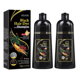 Champú Para Cabello Negro  Tinte Natural Orgánico Para El Ca