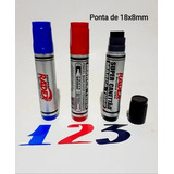 3 Canetas Para Escrever Em Cartaz Ponta 18x8mm Radex