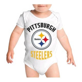 Pañalero Personalizado Pittsburgh Steelers Mameluco Nfl Bebé
