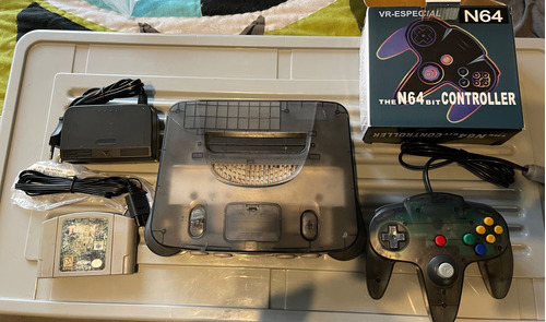 Consola Nintendo 64  Funtastic Color Smoke Black + Turok 2