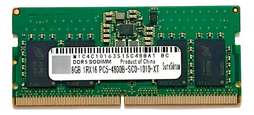 Memoria Para Portátil Micron De 8 Gb, Ddr54800 Mhz