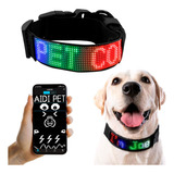 Collar Mascota Led Luminoso Animación App Bluetooth Dg231228