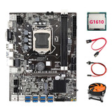 Placa Base B75 Eth Mining, Cpu G1610, Cable De Ventilador, C