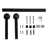 Kit Para Puerta Granero, Riel Liviano De 1.60 Ruedas 60mm