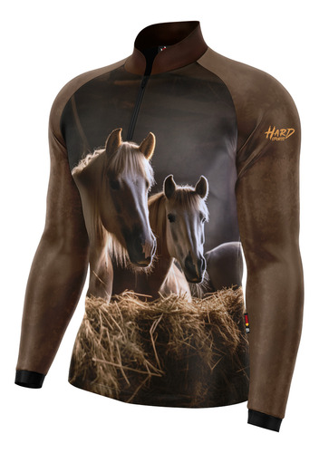 Camisa Camiseta Blusa Agro Cavalo Com Proteção Uv Haras Club