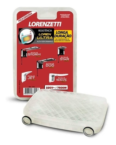 Resistência Linha Acqua Ultra 220v 7800w Lorenzetti 3065-b