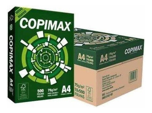 Copimax A4 Multifunção De  500 Folhas De 75g Branco  Por Unidade