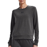 Sudadera Fitness Under Armour Rival Terry Gris Mujer 1369856