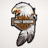 Patch Bordado Harley Davidson Aguia Grande Hdm008l200a345