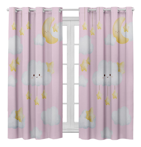 Cortina Infantil Blackout 2,80 X 2,20 Quarto Meninas