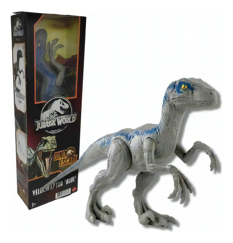 Dinossauro Boneco Velociraptor Blue - Figura Jurassic World - Mattel
