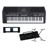 Teclado Musical Yamaha Psr Sx600 + Capa +estante 