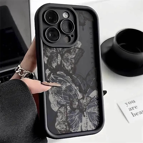 Funda De Teléfono Ins Retro Butterfly Para iPhone 11, 12, 13