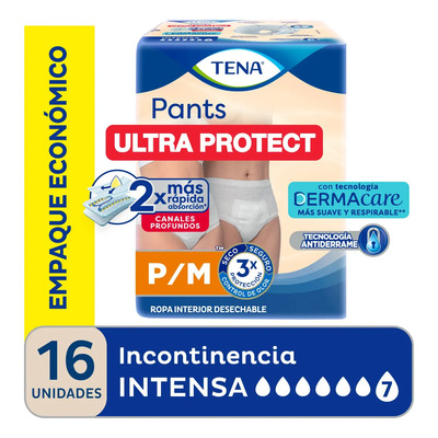 Ropa Interior Tena Pants Ultra Talle Medium X16 Unidades | MercadoLibre