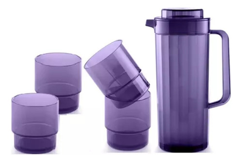 Tupperware Jarra Luxo E Copos Luxo