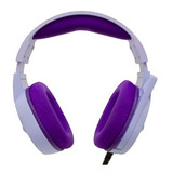 Audifonos Vortred Axolotl Gamer V-930631 Rgb 3.5mm Morado Color Violeta