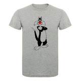 Remera Estampada Sublimada Gato Silvestre K078