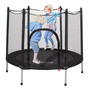 Trampolín Infantil Brincolin Niños 55  Selectshop Negro Con Red De Seguridad Para Niños Estructura De Acero Con 6 Tubos De Soporte Patas Con Regatones Antiderrapantes