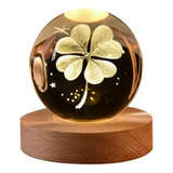 Luz Nocturna Luz De Cristal Esfera Planeta Luna 1pc