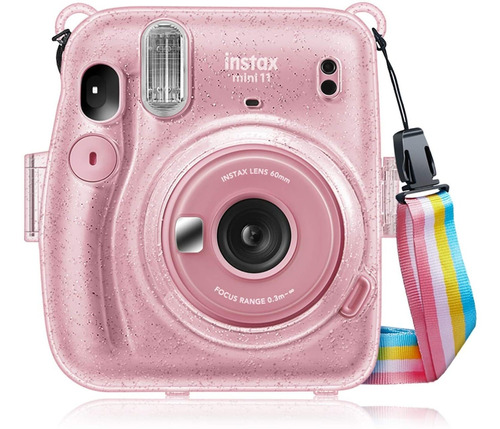 Funda Para Fujifilm Instax Mini 11 Fintie Transparente Rosa