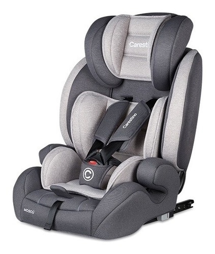 Butaca Silla Auto Bebe 1/2/3 9-36kg Isofix Moscú Gris Claro