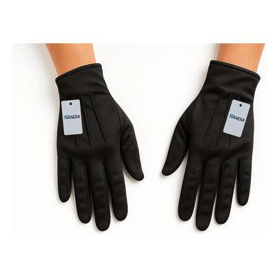 Guantes Blancos, Negros Para Mesero,escolta,escuela,joyeria, Color Negro Adulto | MercadoLibre
