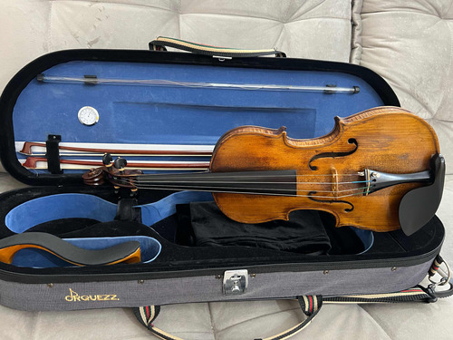 Violino Réplica De Stradvarius 1780 Antigo + Case Luxo
