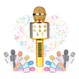 Microfone Bluetooth S/ Fio Youtuber Karaoke Cores Infantil