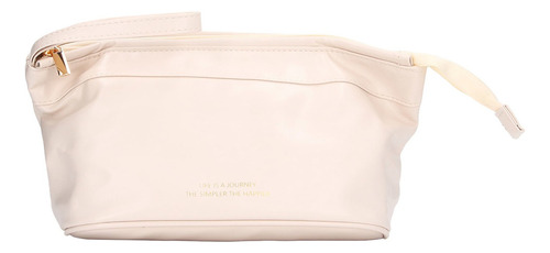 Bolsa De Maquillaje For Mujer, Portátil, Elegante, De Piel