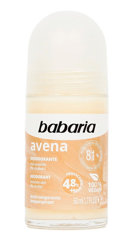 Desodorante Babaria Avena Sensible Roll-on X 50ml