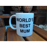 Taza World's Best Mum The Office Cerámica Importada