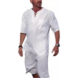 Elegante Camisa Casual De Ropa De Playa For Hombre