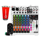 Mesa Player T0602 Colorida Muda De Cor 72 Efeito Bt Fm Usb