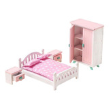 Muebles De Muñecas En Miniatura Para Dormitorio 7pcs