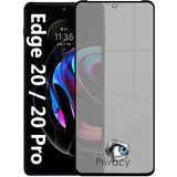 Película Vidro Privacidade 3d Compatível Moto Edge 20 / Pro