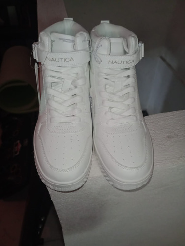 Tenis Nautica Blanco Botin Unisex