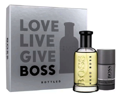 Set 2pz Love Live Give Boss Bottled Edt Nuevo Caballero