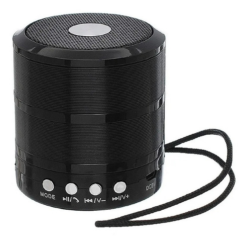 Alto-falante Grasep D-bh887 Portátil Con Bluetooth Preta