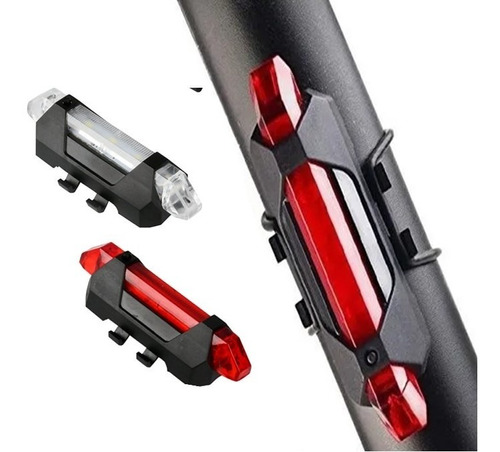 Par Luces Luz Linterna Usb Bicicleta Led Potente Impermiabl