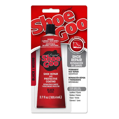 Shoegoo 110212 Pegamento De Zapatos, 3.7 Fl Oz, Negro - Negro
