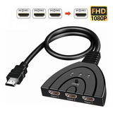 Switcher Hdmi 1080p 3 Entradas 1 Salida Selector Connecto