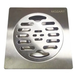 Rejilla Piso Acero Inox 10x10 Anti Pelos Mozart 7308