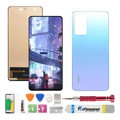 Okbichi Incell Pantalla Para Redmi Note 11 Pro 4g 5g Y Tapa Trasa 2201116tg, 2201116ti, 21091116i, 2201116sg Negro
